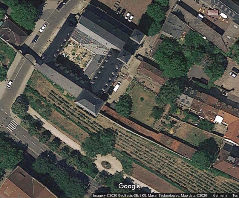 Thanks to Google Maps: St Andrew's monastery and the museum garden (c.1,500 sq.m)