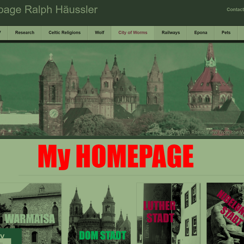 Worms am Rhein, Homepage, Ralph Haeussler, Archaeology, German history